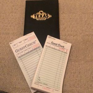 Texas Roadhouse Server Book and Guest Order Pads